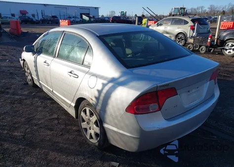 2007 Honda Civic Lx z USA, uszkodzony, nr VIN 1HGFA16577L080200